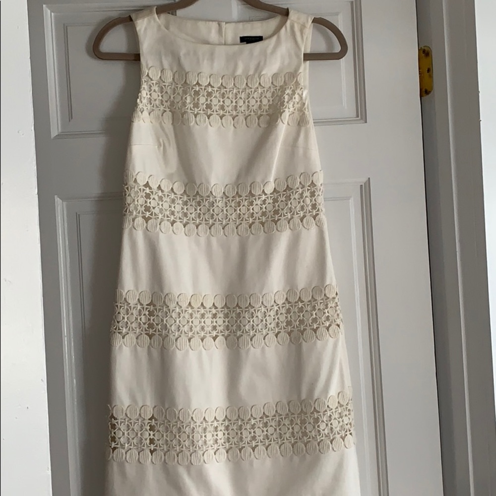 Ann Taylor White Shift Dress